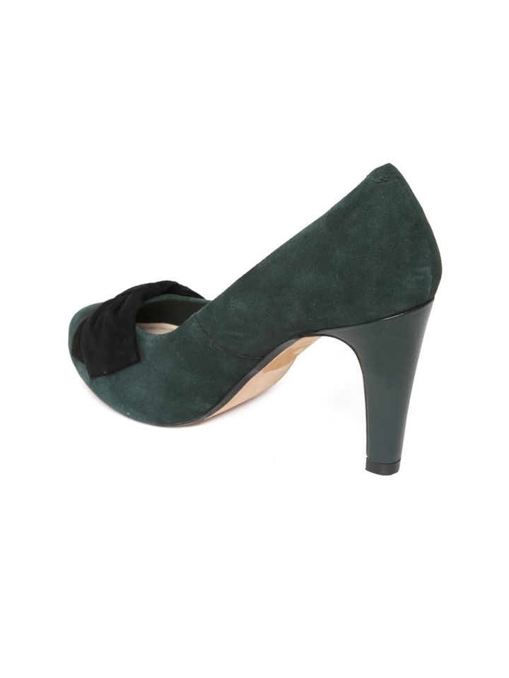 clarks pumps green