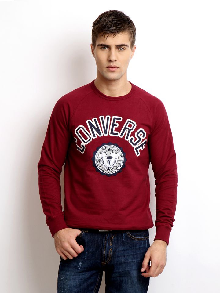maroon converse shirt