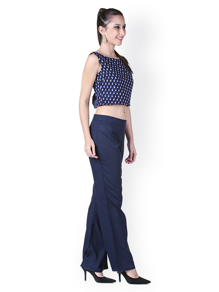 White Crop Top \u0026 Palazzo Trousers 