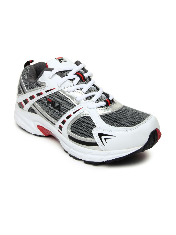 Fila Men White Grey Torque Sports Shoes