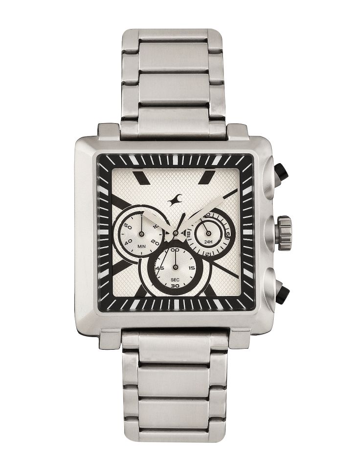 Buy Fastrack Men Silver Toned Dial Watch 3111SM01 Watches for