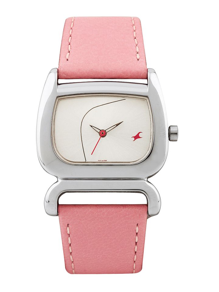 Ladies Watch with Pink Leather Strap - 6091SL01