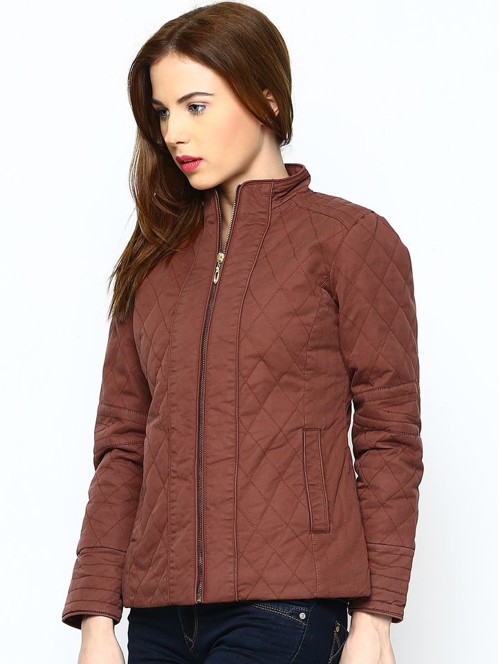 Women Rust Brown Jacket - Jackets 