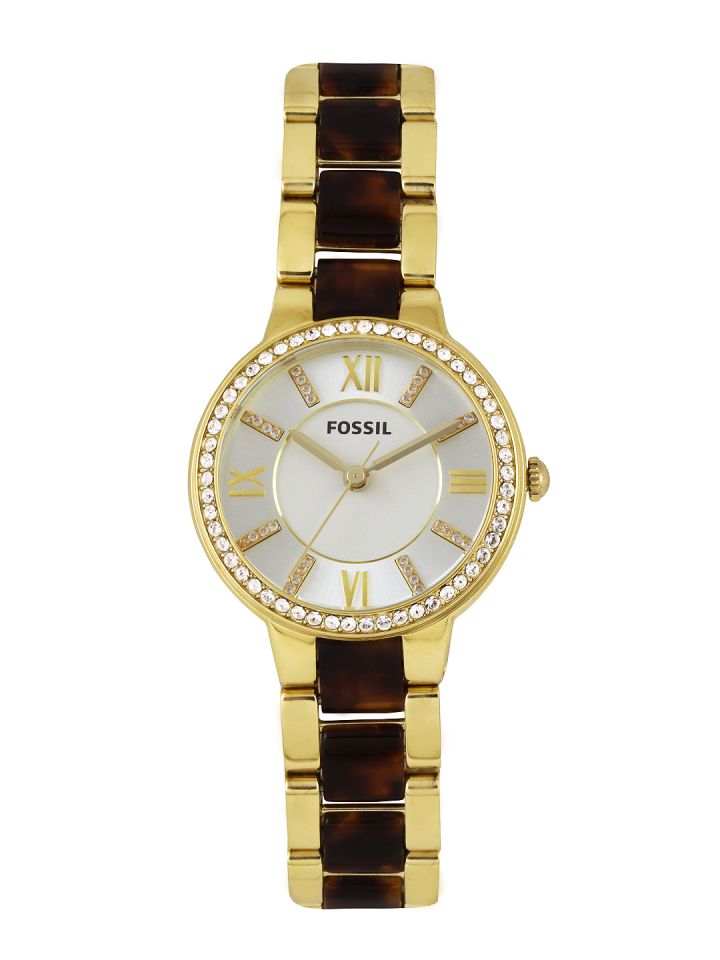Fossil tortoise deals shell watch women's