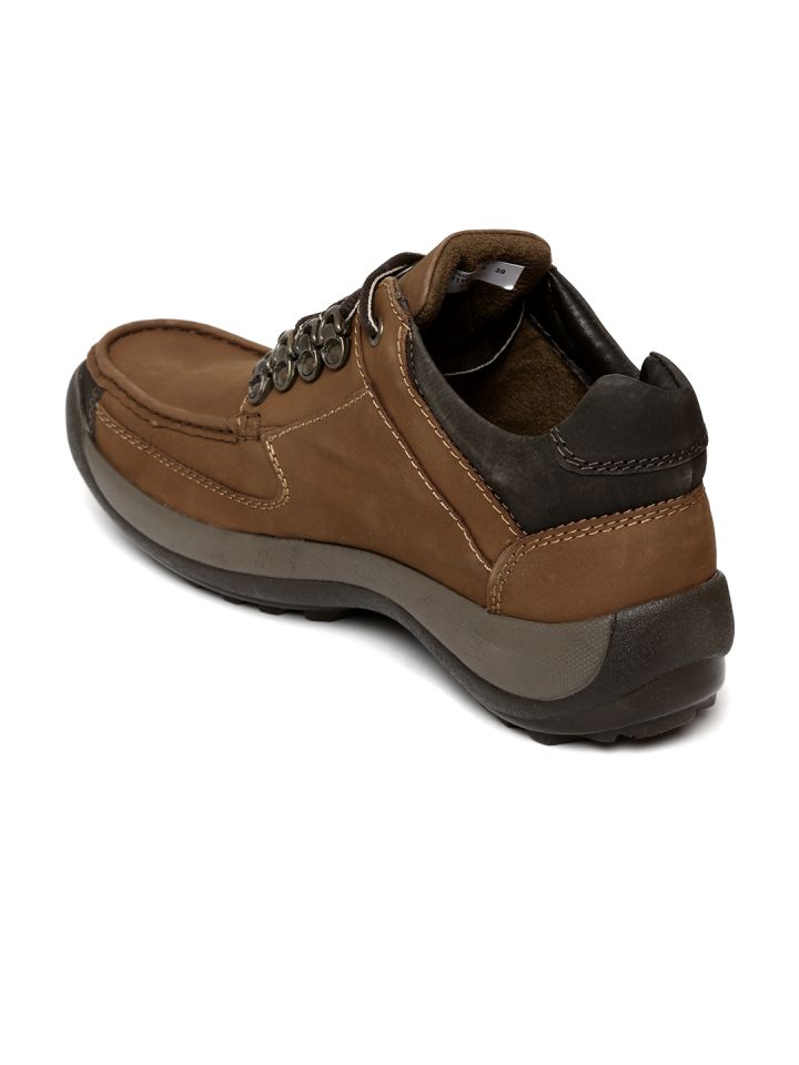 Franco Leone Road Wire Men Tan Brown Leather Casual Shoes