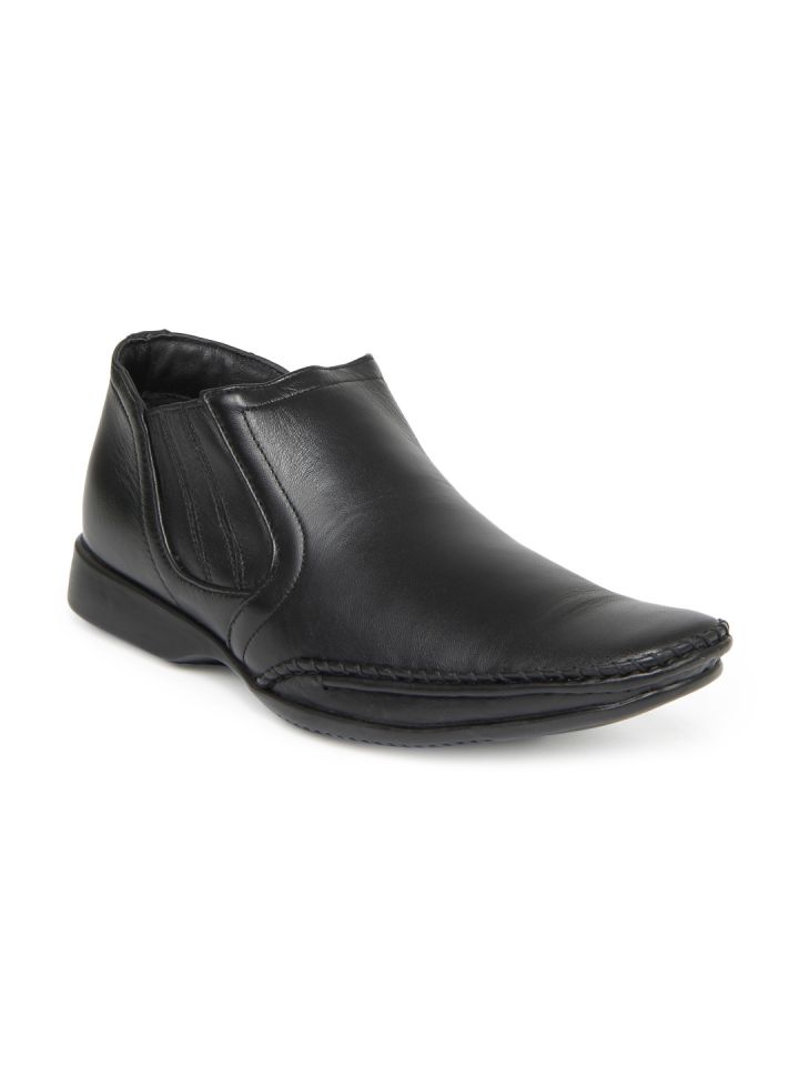 Franco Leone Men Black Formal Shoes