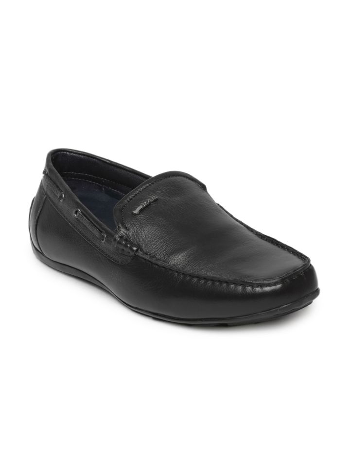 Mens black smart casual shoes on sale