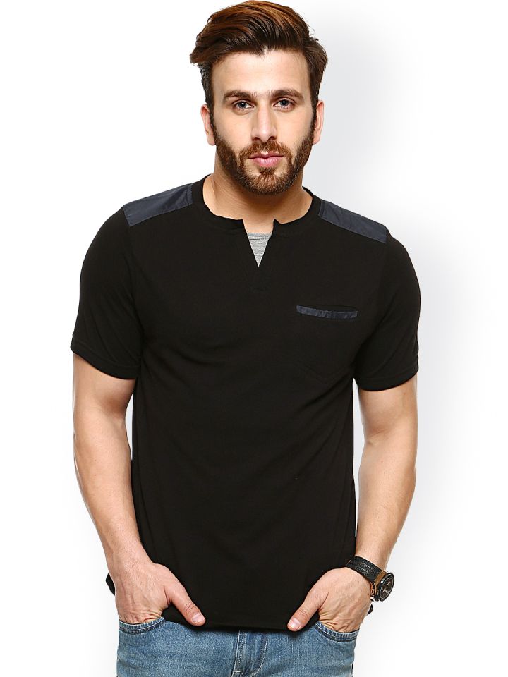 Buy GRITSTONES Men Black T Shirt Tshirts for Men 784139 Myntra