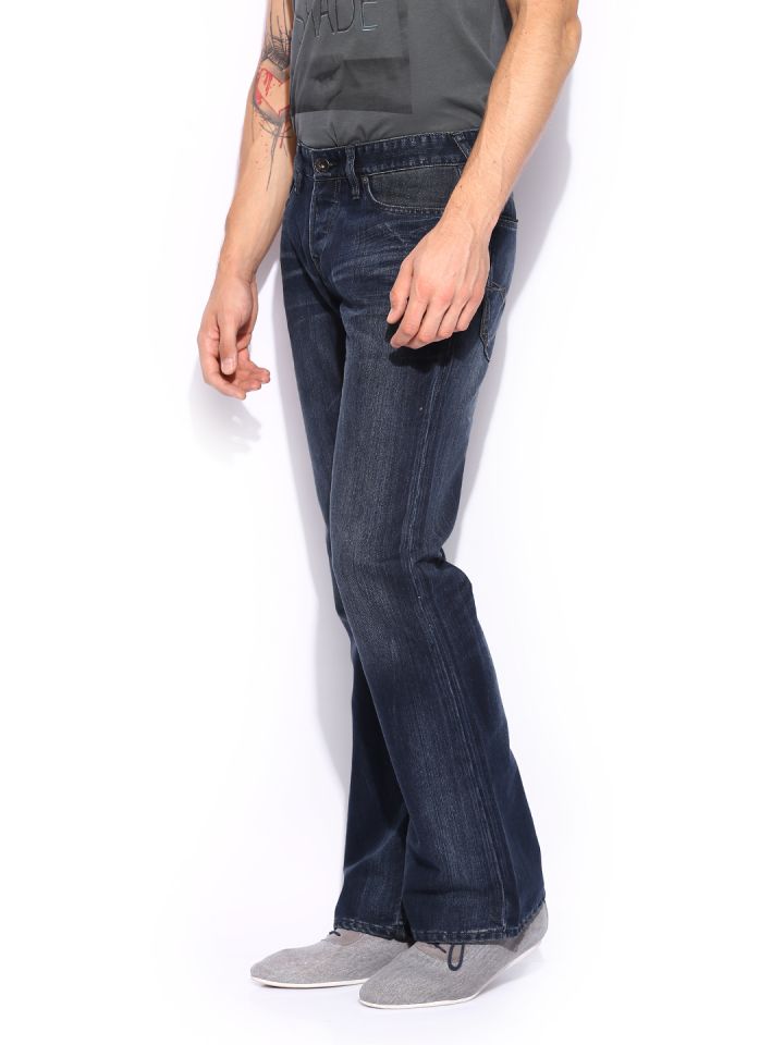 Buy GUESS Men Blue Falcon Regular Boot Fit Jeans Jeans for Men