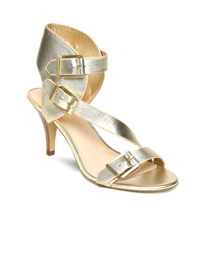 golden heels myntra