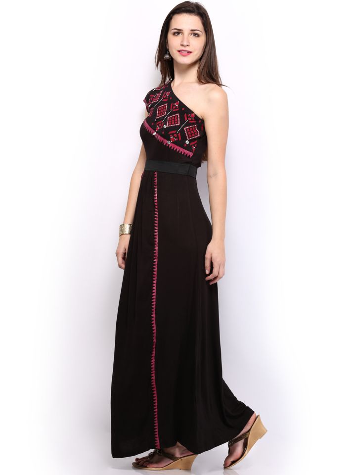 Global desi sales black maxi dress