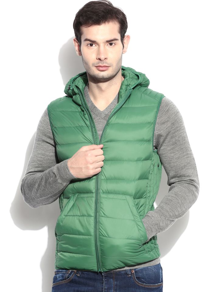 Mens gilets best sale with hoods
