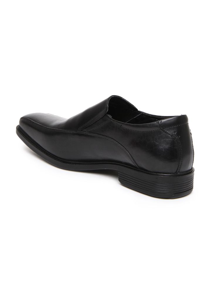 Buy Hush Puppies Men Black Leather Semi Formal Shoes Formal