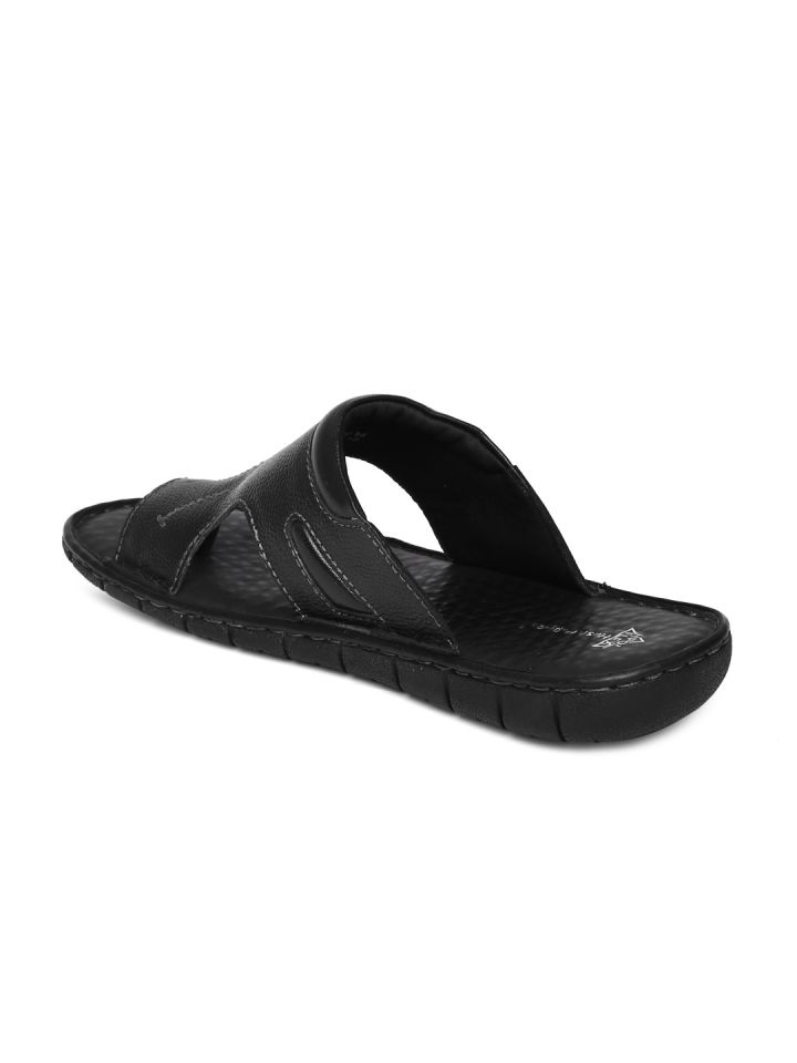Buy Hush Puppies By Bata Men Black Leather Sandals Sandals for