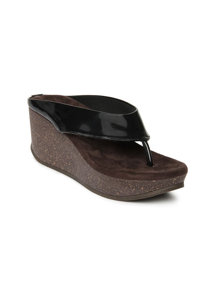Black cork on sale wedges