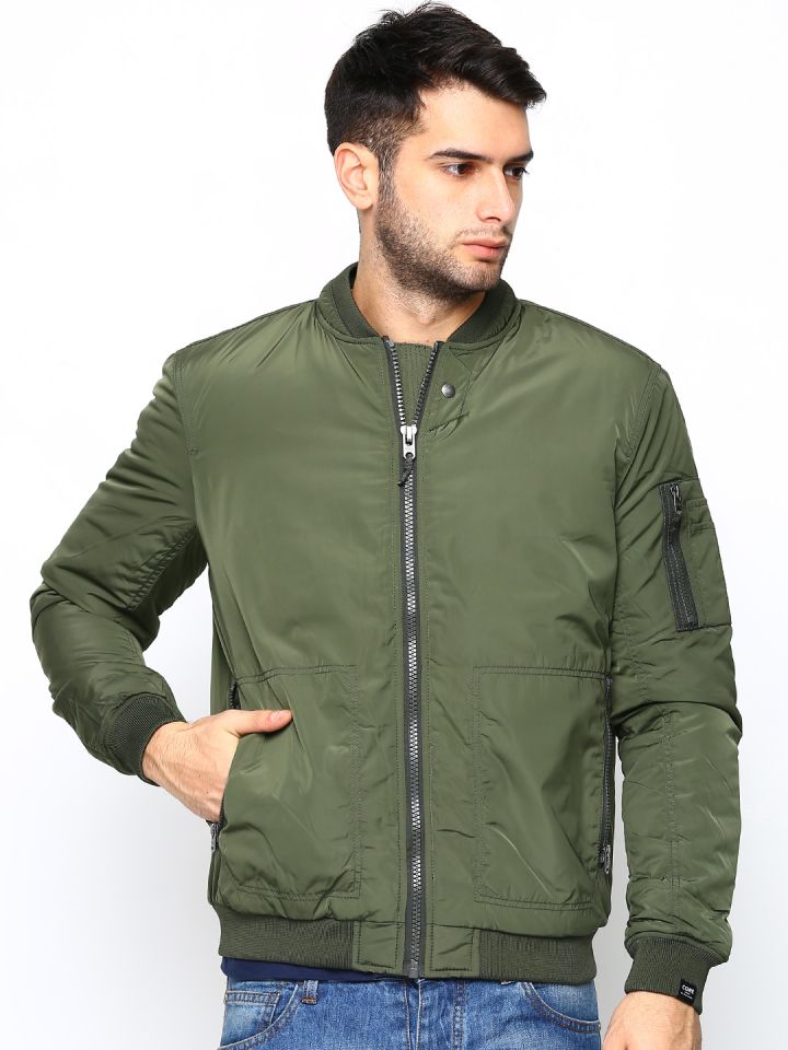 Jack and jones olive green jacket store
