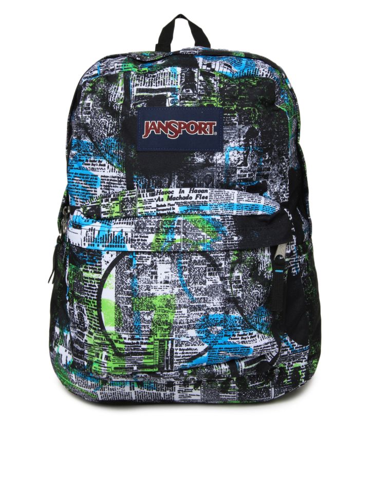 Buy Jansport Unisex Black White Printed Super Break Backpack