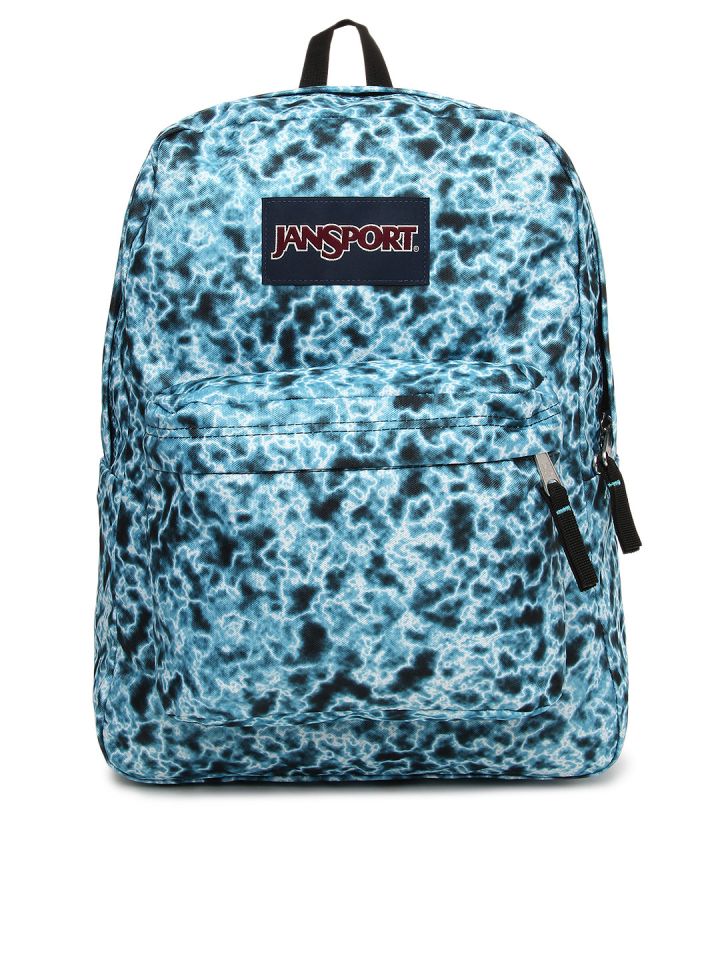 Blue and white jansport backpack hotsell
