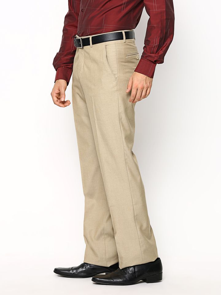 Buy John Players Beige Low Rise Slim Fit Linen Trousers  Trousers for Men  799015  Myntra