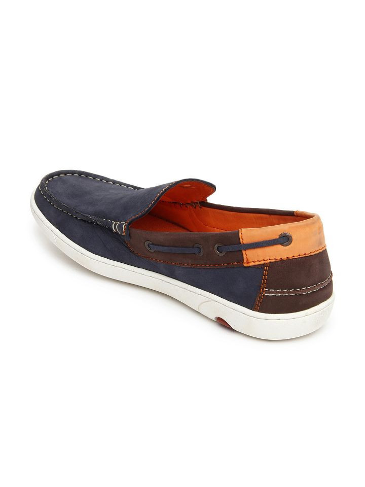 Buy Lee Cooper Men Blue Leather Loafers Casual Shoes for Men