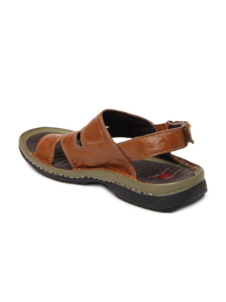 Buy Lee Cooper Men Brown Leather Sandals Sandals for Men 204526