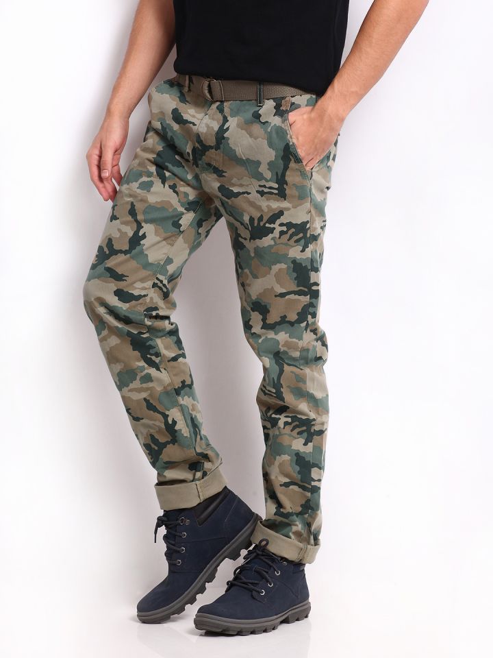 Buy Levis Men Beige & Green Camouflage Print Chino Trousers - Trousers for  Men 232031 | Myntra