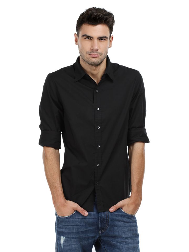 Buy Levis Men Black Powell Casual Shirt 