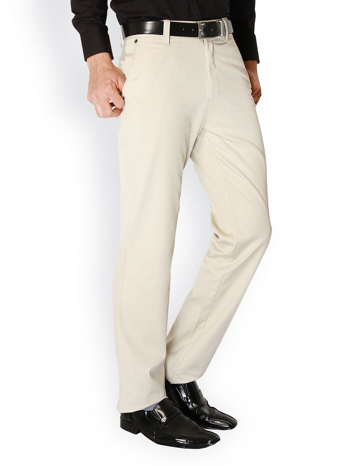 Buy Live In Jeans Men Cream Coloured 
