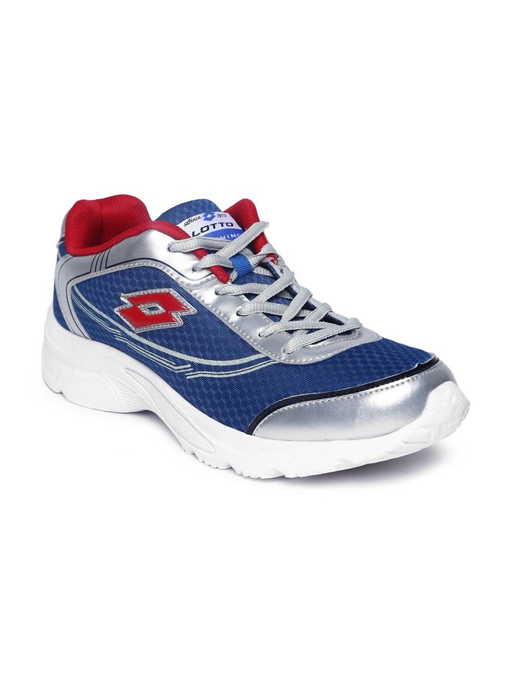 Lotto Men Silver Toned Blue Tremor Running Shoes