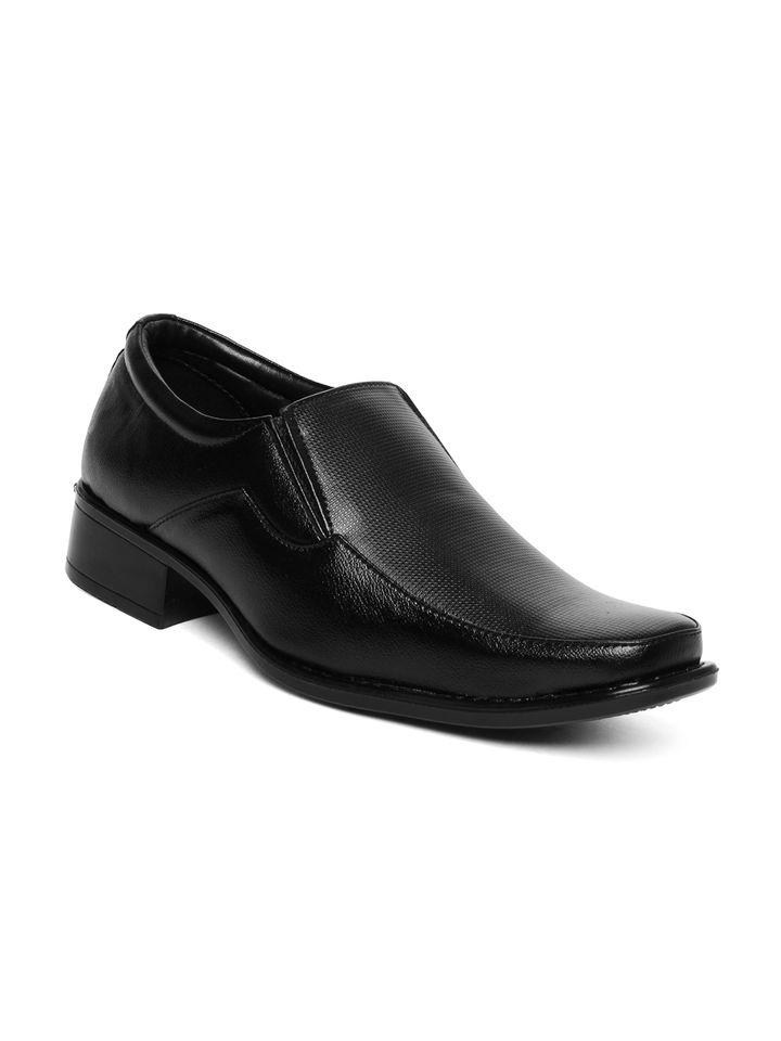 myntra black formal shoes