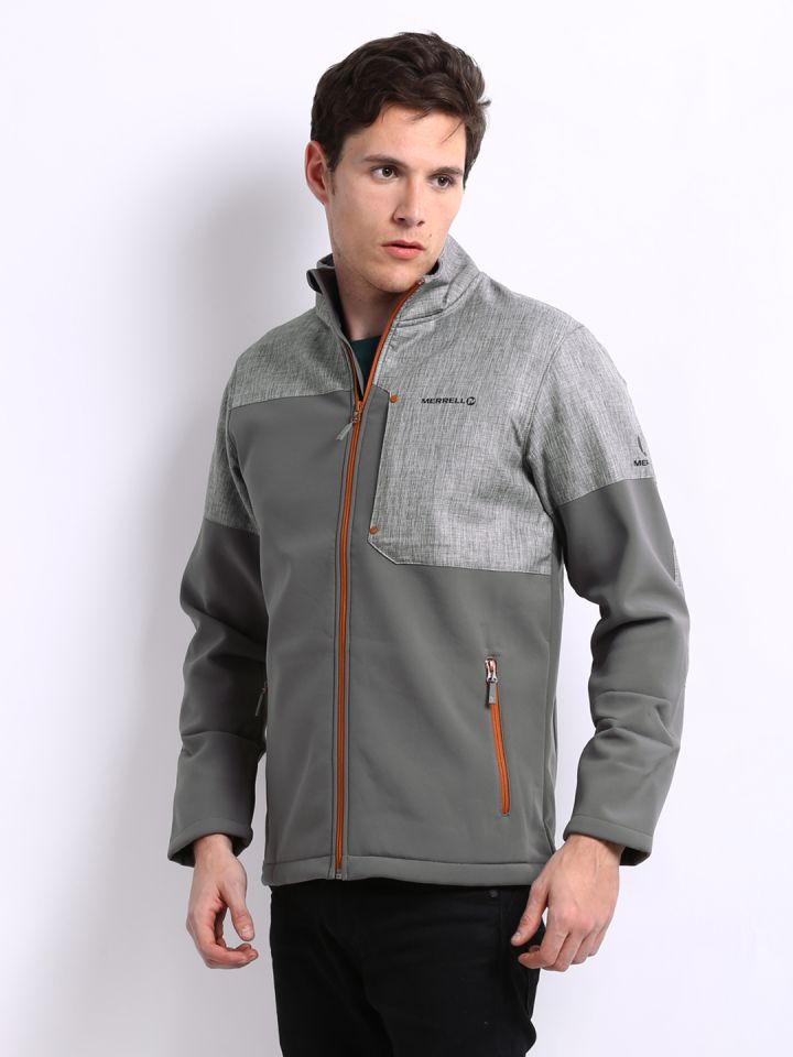 Merrell Men Grey Grey Melange Nanook Softshell Jacket