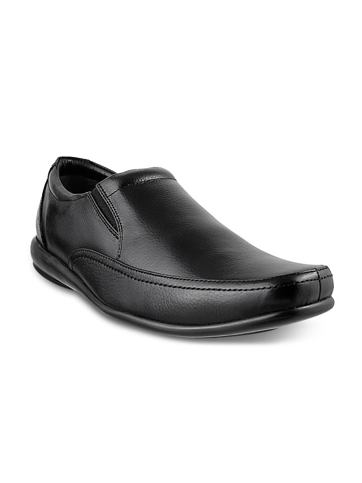 Buy Mochi Men Black Leather Formal 