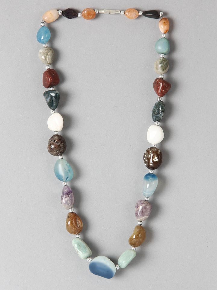 Myntra Multi Coloured Stone Necklace