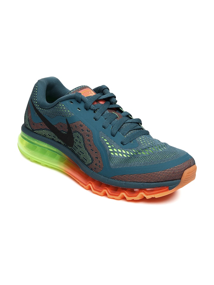 Buy Nike Green Air Max 2014 Running Sports Shoes - Sports Shoes for Men  222239 | Myntra