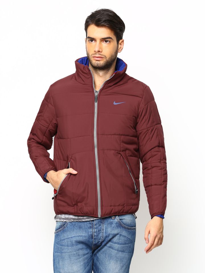 Burgundy nike sale jacket mens