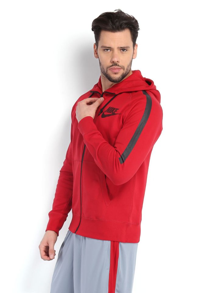 Nike jackets for men red hotsell