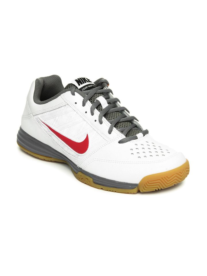 Buy Nike Men White & Grey Court Shuttle V Sports Shoes - Sports Shoes Men 196291 | Myntra