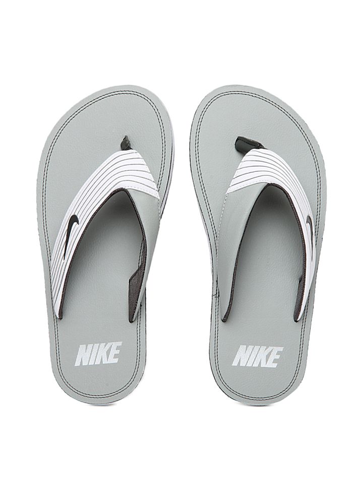Nike grey flip flops outlet