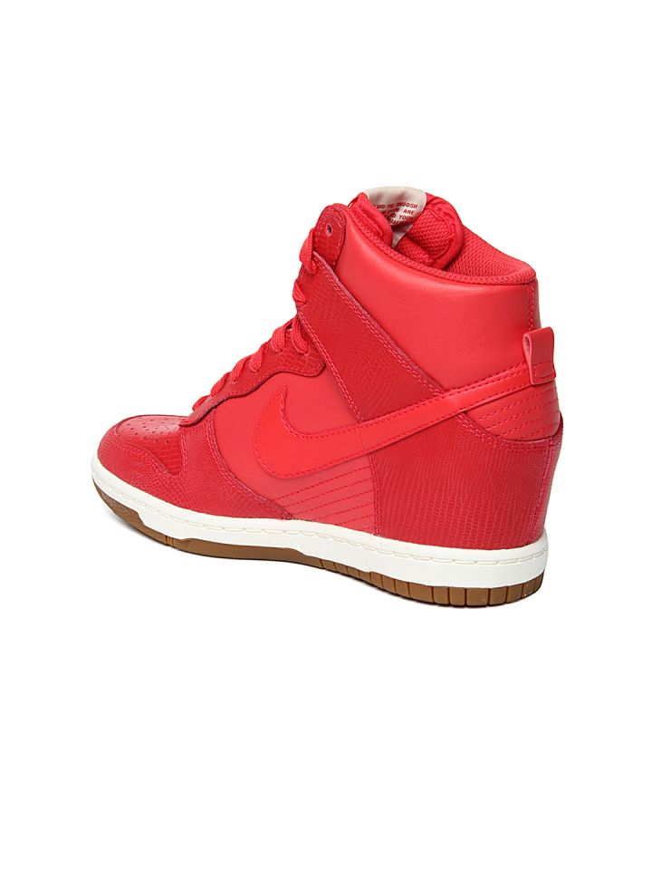 Nike sky hi red top