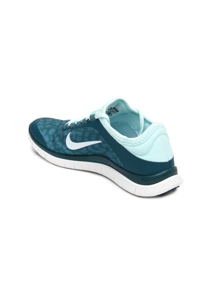 Nike Women Teal Green Free 3.0 V5 Sports Shoes