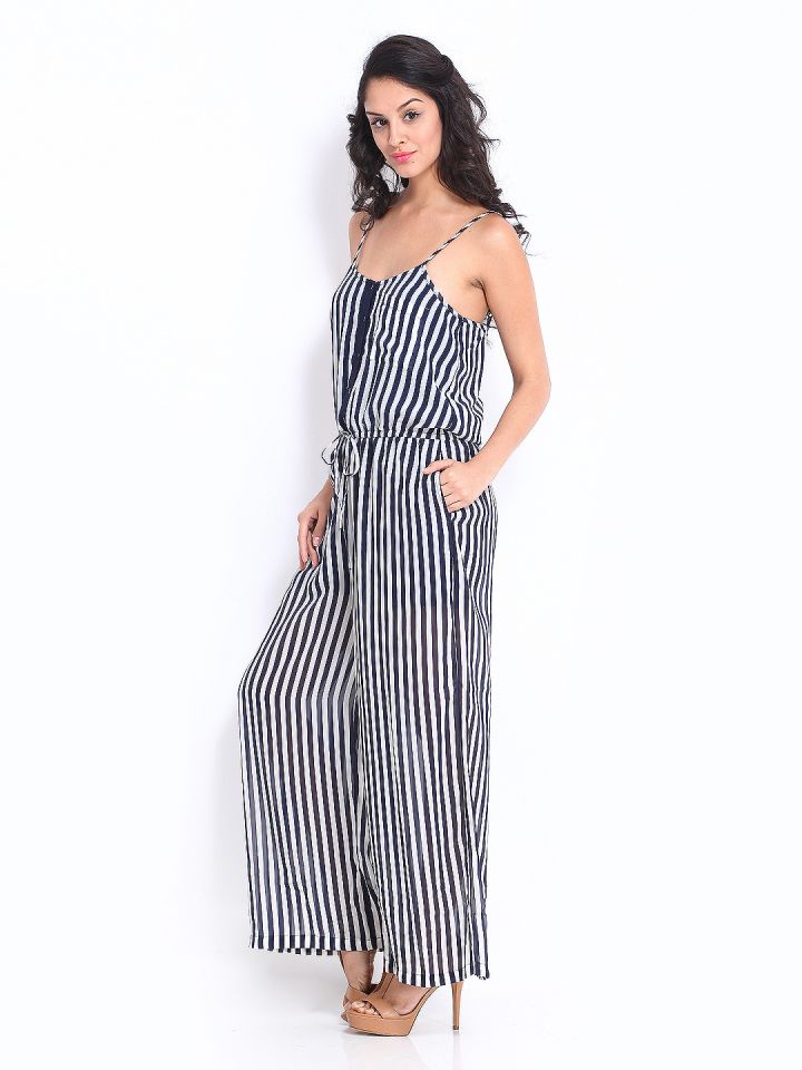 Only striped jumpsuit store