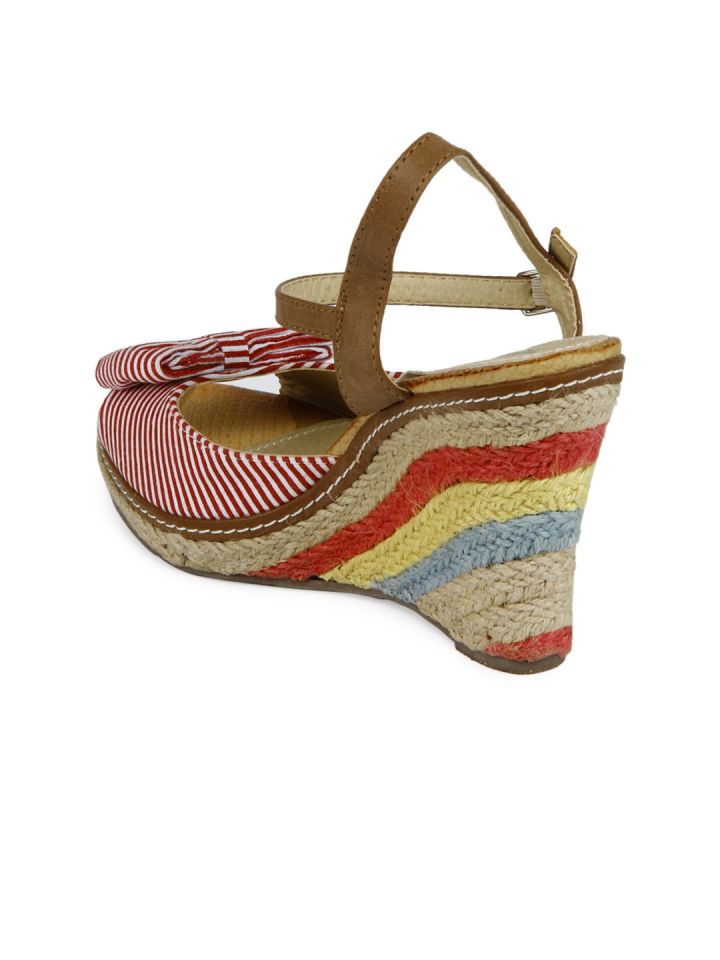 Pavers England Women Red White Wedges