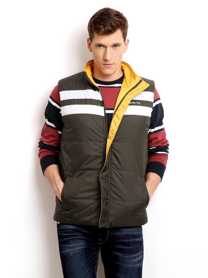 pepe jeans sleeveless jacket