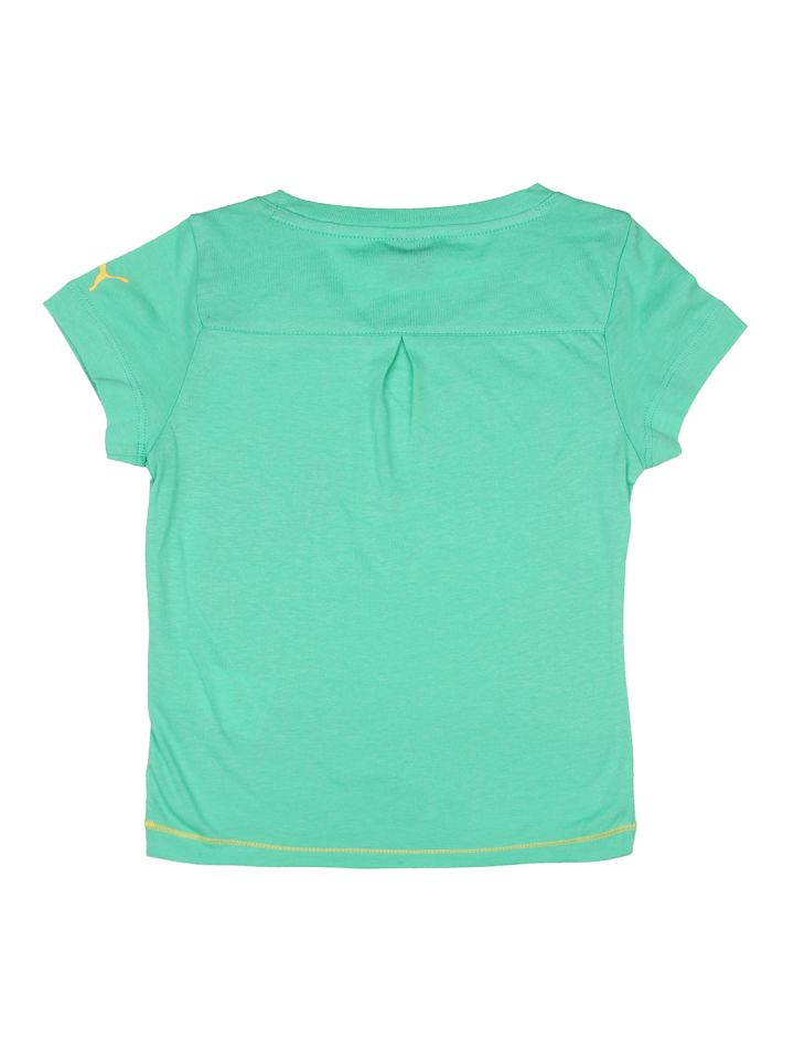 mint green puma shirt