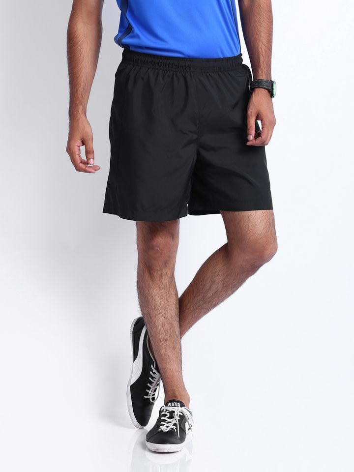 Buy Puma Men Black Baggy Running Shorts 