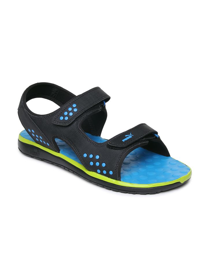 Puma men 2025 black sports sandals