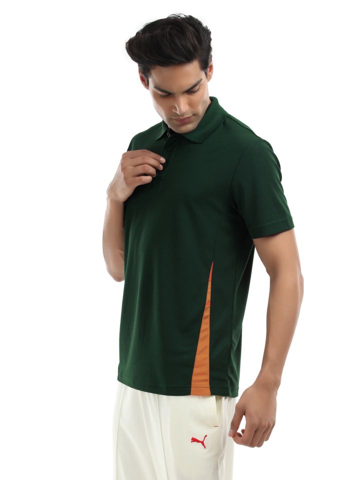 Puma green polo shirt on sale