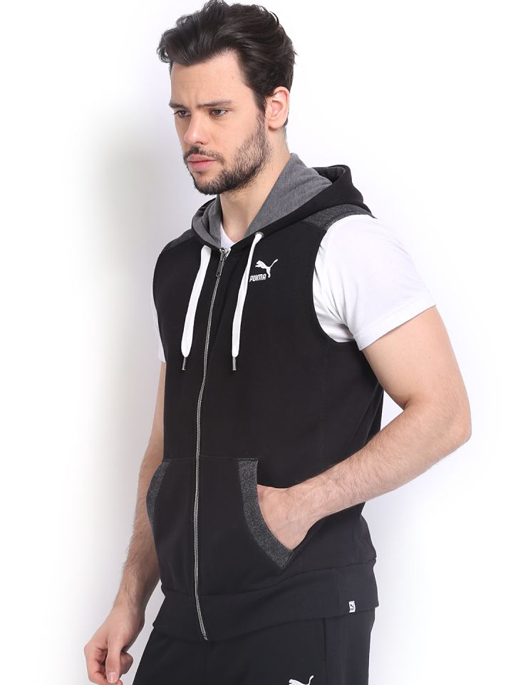 Puma sleeveless hoodie mens 2025