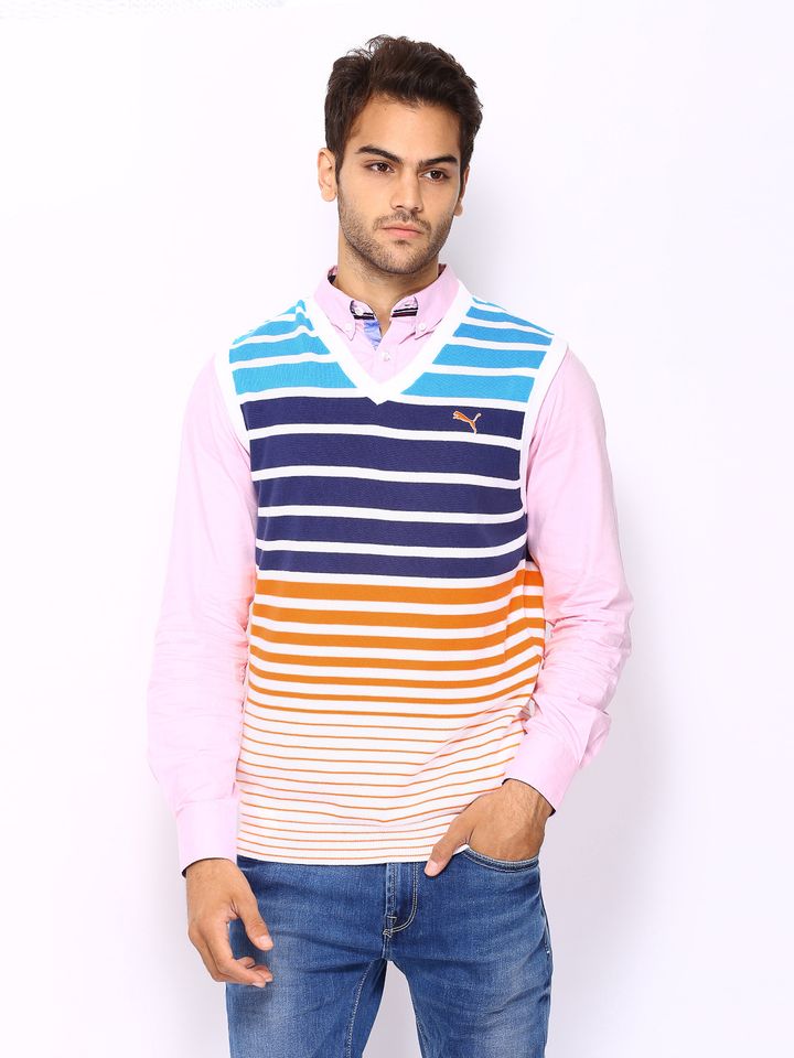 Buy Puma Men White \u0026 Multi Coloured 