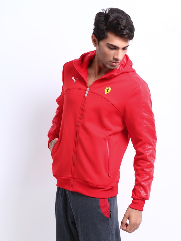 Scuderia Ferrari Men's Hooded Sweat Jacket | PUMA-gemektower.com.vn